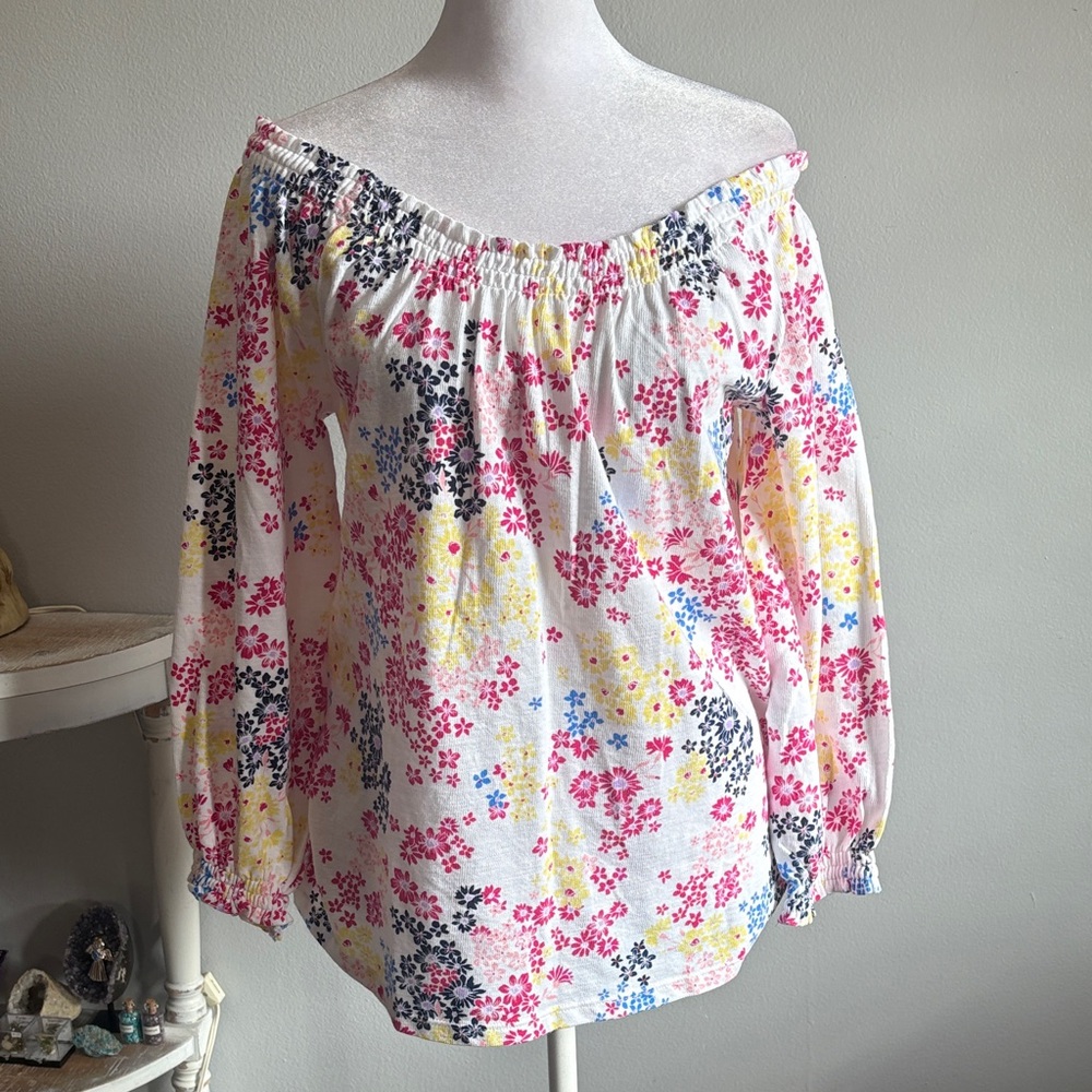 [Style & Co] Floral Off-Shoulder Women's Top - Size Small NWT
